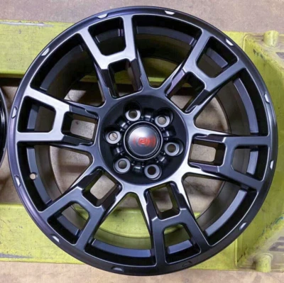 20x9 +15 SEMA Pro Satin Black Wheels For Toyota Tacoma FJ Cruiser 4Runner Rims - Image 1 of 4
