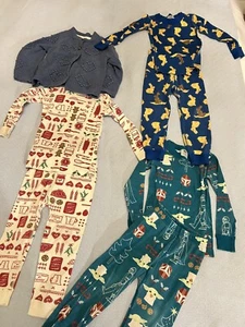 3 Hanna Anderson Pajamas & Mini Boden Sweater Size 3T Star Wars Baking Bunnies - Picture 1 of 16