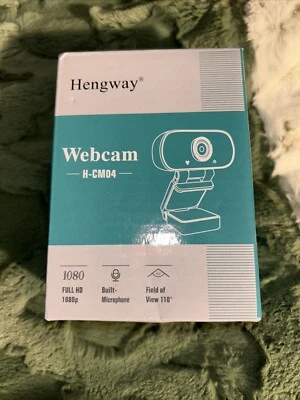 Hengway Webcam with Stereo Microphone and Privacy Cover, Full HD 1080P by USB Te - Image 1 of 2