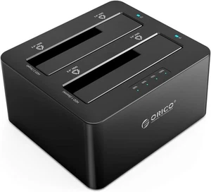 *NEW* Orico Dual Bay PC Hard Drive Dock USB3.0 2.5 & 3.5-inch SATA HDD/SSD *NIB* - Picture 1 of 10