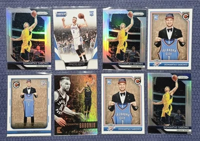 Domantas Sabonis ROOKIE CARD LOT of 8 Cards ALL MINT or BETTER - Image 1 of 4