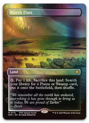 Marsh Flats (Borderless) #110 (Foil) (NM) Special Guests SPG Magic MTG - Image 1 of 2