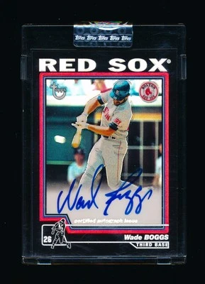 2004 Topps Chrome Retired Signature Edition Wade Boggs Auto Refractor /25 NICE - Image 1 of 4