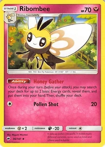 Ribombee Uncommon SM - Burning Shadows 96/147 NM - Picture 1 of 1