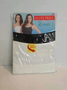 Ellen Tracey 2 Satin Trim Camis Women’s Sz XXL 20-22 Ultra Soft Natural Slimming - Picture 1 of 4