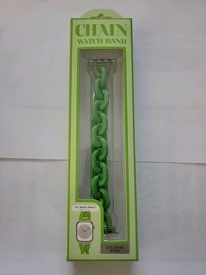 Pulsera de cadena Prime Connect VERDE Apple Watch serie 1-6/SE 42/44/45/49 mm Foto 1 de 2
