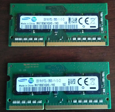 Samsung 2GB 1600MHz PC3L 12800S-11-13-C3 204-PIN SODIMM RAM Low Profile *Test - Image 1 of 2