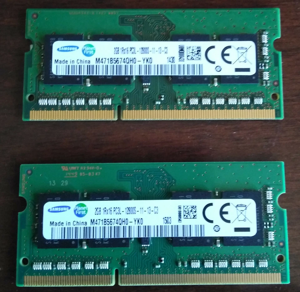 Samsung 2GB 1600MHz PC3L 12800S-11-13-C3 204-PIN SODIMM RAM Low Profile *Test - Image 1 of 2