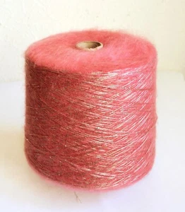 Hilos de mohair de lentejuela italiana suave, 10,6 oz/cono de 300 gramos - Imagen 1 de 3