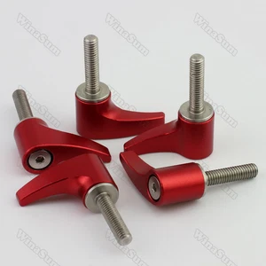 5x Knob Rotating M4 17mm Thumb Screws fr 15mm Rod Clamp Base plate DSLR Rig - Picture 1 of 4
