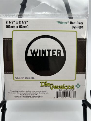 Die Versions WINTER Half Pints Metal Die / Craft Dies Rare Card Making NEW