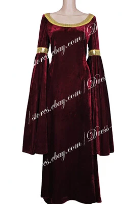 The Lord of the Rings Cosplay Arwen Costume Halloween Beautiful Dress Red - Image 1 of 4