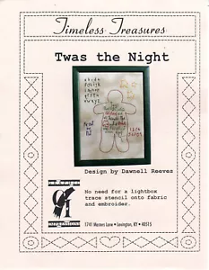 Graphic Impressions Timeless Treasures Stitchery Template "Twas the Night" - Picture 1 of 1