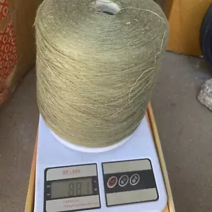 100% cono de hilo de lino en verde - Imagen 1 de 6