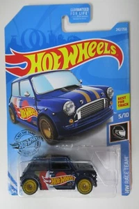 2019 Hot Wheels Super Treasure Hunt Blue Morris Mini - Picture 1 of 7