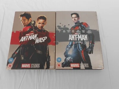 SET OF 2 ANT MAN MARVEL ACTION FILMS REGION 2 WITH SLIP COVERS - Image 1 of 4
