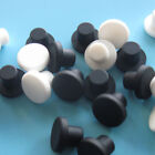 Silicone Rubber Plug End Cap Water Dustproof Seal Black Solid/Hollow Hole 3-14mm