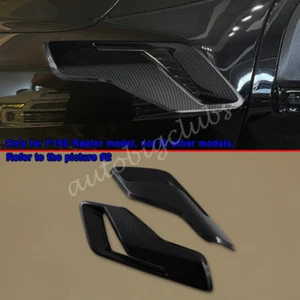 For Ford F-150 F150 2021-2023 Carbon Fiber Side Air Inlet Vent Cover Trims - Picture 1 of 5