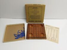 Vintage Drueke’s Peg SOLITAIRE Wooden Puzzler No. 544 Original Box + 31 PEGS