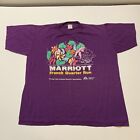 Marriott Fench Quarter Run Art T Shirt Single Stitch USA Made Flowers Men’s L