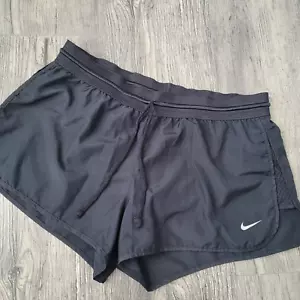 Nike Dri-Fit Women's Athletic Gym Running Shorts Black Size M - Picture 1 of 4