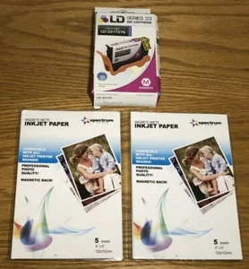 LD 331-7379 6M6FG Tintenpatrone Magenta für Dell Drucker + 10 Magnetblätter - Bild 1 von 11