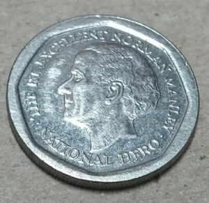 Moneda de cinco dólares Jamaica 1994 The Rt. Excelente Norman Manley #A14 - Imagen 1 de 5