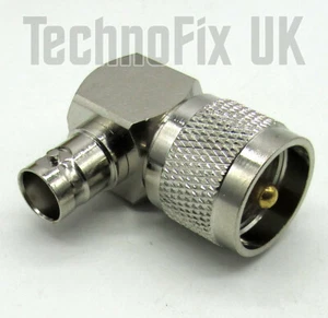 BNC Buchse auf UHF PL259 Stecker rechtwinklig 90 Grad Adapter - Bild 1 von 1