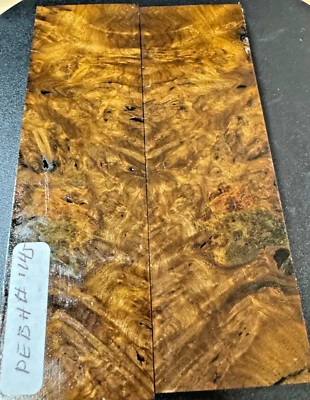 1145 STABILIZED PHILIPPINE EBONY BURL  HYBRID ,KNIFE SCALE,TOOL HANDLE,WOOD CARV - Image 1 of 4