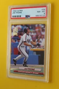 Ultra Rookie Jim Thome 1992 #54 clasificación PSA 8 - Imagen 1 de 3