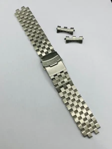 22mm Seiko turtle curved lugs stainless steel gents watch strap,New.(MU-23) - Picture 1 of 5