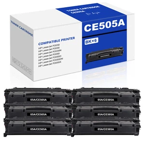 Black CE505A Toner Cartridge for HP 05A LaserJet P2055dn P2035 P2035 P2055x Lot - Picture 1 of 12