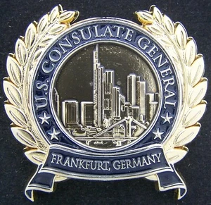 US Consulate General Frankfurt Germany Challenge Coin - Picture 1 of 2