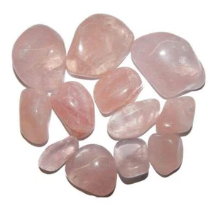 Rosenquarz 100 g Trommelsteine, ca. 8 - 12 Steine, Glücksteine - Bild 1 von 2
