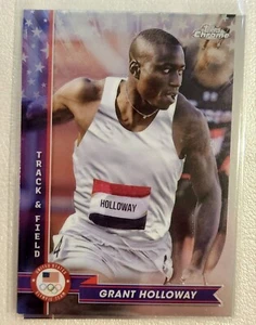 2024 Topps Chrome U.S Olympics Grant Hollowsy #24 - Picture 1 of 2