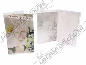 BIGLIETTO D'AUGURI - NOZZE - 18x11 - MATRIMONIO - Picture 1 of 1