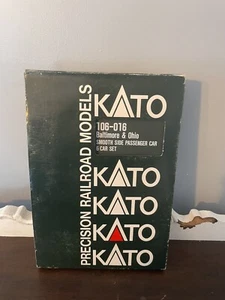 NOS KATO 106-016 SMOOTH SIDE PASSENGER 6 CAR SET BALTIMORE & OHIO B&O N Scale - Picture 1 of 17