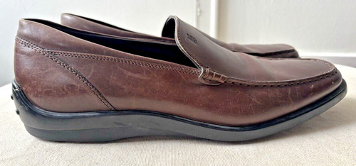 TOD’S Scarpe mocassini mocassini Tod's uomo taglia 7 5 pelle marrone slip on usati in ottime condizioni