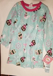 Girls Circo Brand Light Blue Night Gown Snowflakes & Animals Size XS 4/5 - Picture 1 of 3