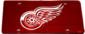 Detroit Red Wings Red Laser License Plate Frame New Car Man Cave Must - Picture 1 of 3
