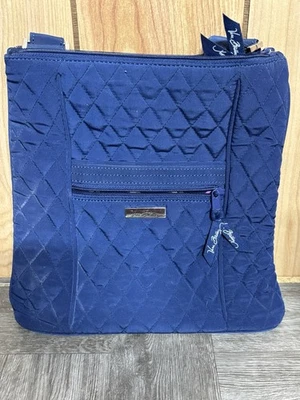 Bolso Bandolera Vera Bradley Hipster Azul Cobalto Acolchado Bolso de Mano Foto 1 de 4