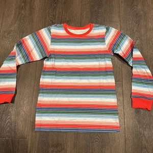Rainbow Striped Shirt Chucky Costume Youth XL Long Sleeve Good Guys Child's Play - Picture 1 of 3