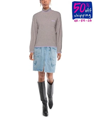 RRP€645 KASH Pullover Jumper IT42 US6 UK10 M Cashmere & Wool Blend Fleck Effect - Image 1 of 4