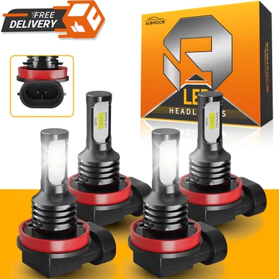 Kit de faros LED brillantes para Volkswagen Routan 2009 2011-2014 4 piezas haz alto bajo Foto 1 de 4