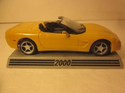 DANBURY MINT 1/43 DIECAST  CORVETTE, 2000 YELLOW 345 HP CONV. 50th ANNIV. SERIES - Image 1 of 4