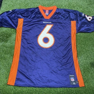 Camiseta de fútbol americano Jay Cutler Denver Broncos para hombre XL Reebok #6 azul NFL  Foto 1 de 4