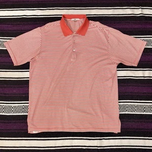 Peter Millar Orange Polo Shirt Golf Casual Cotton Mens XL Business Made In Korea - Picture 1 of 5