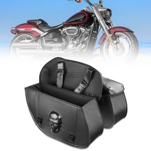 Bolsas de almacenamiento laterales antiagua universales alforjas de motocicleta bolsa de sillín - Imagen 1 de 17