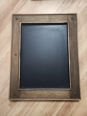 Rustic Primitive Farmhouse Wood Frame Painted Chalkboard Kitchen Decor 17x13.25 - Image 1 of 4