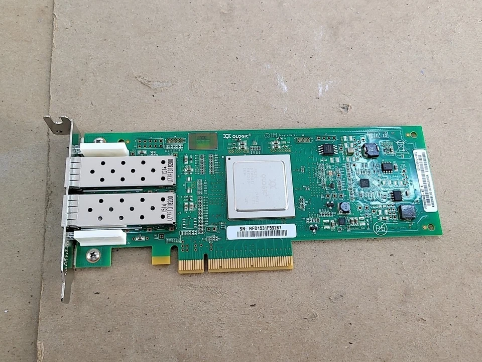 QLOGIC QLE2562L-DEL 0RW9KF 8Gb Low Profile Host Bus Adapter PCIe - Image 1 of 1